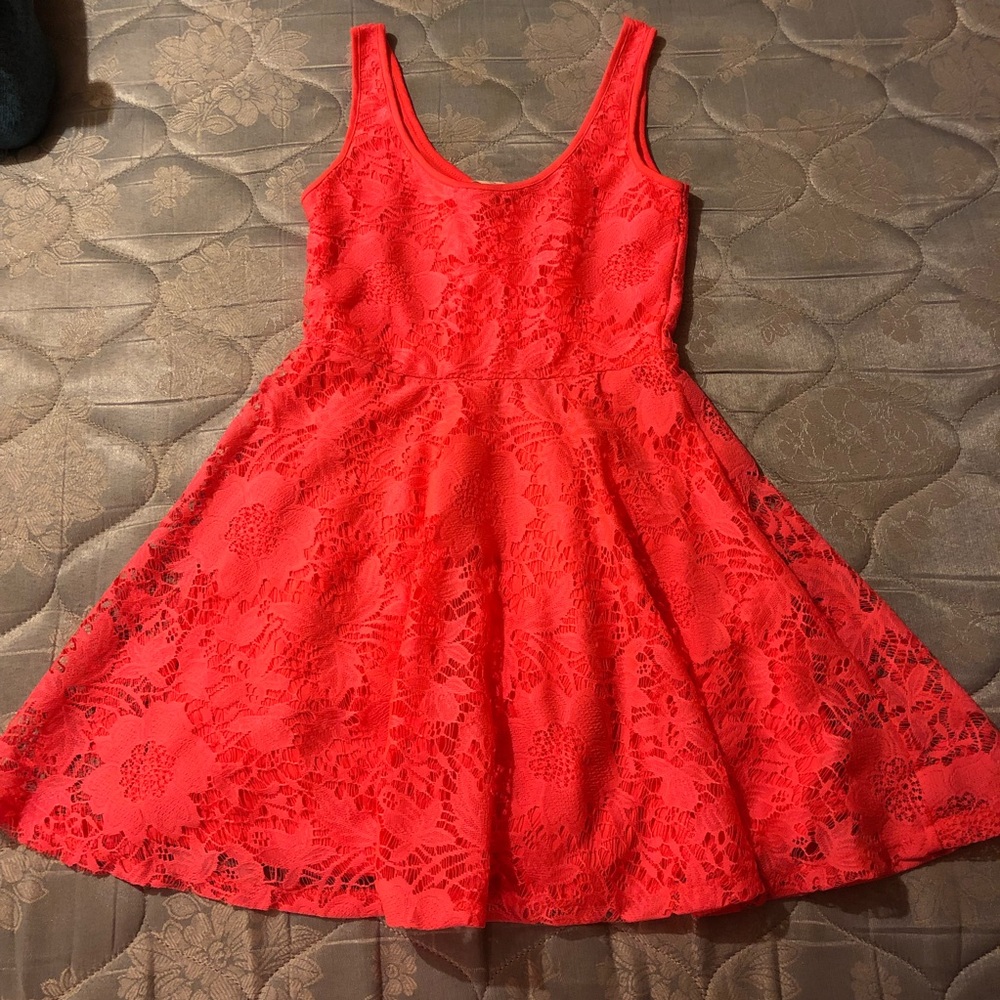 Coral dress